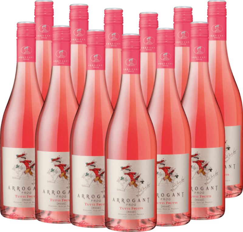 12er Vorteils-Weinpaket Tutti Frutti Rosé - Arrogant Frog