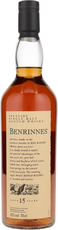 15 Years Old Single Malt Scotch - Benrinnes