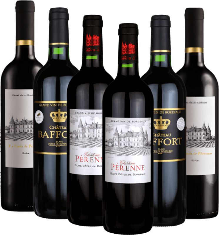 Vins de Bordeaux de renom de Château Pérenne - 6 x coffret découverte exclusif