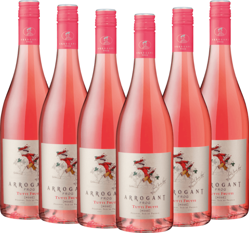 6er Vorteils-Weinpaket Tutti Frutti Rosé - Arrogant Frog