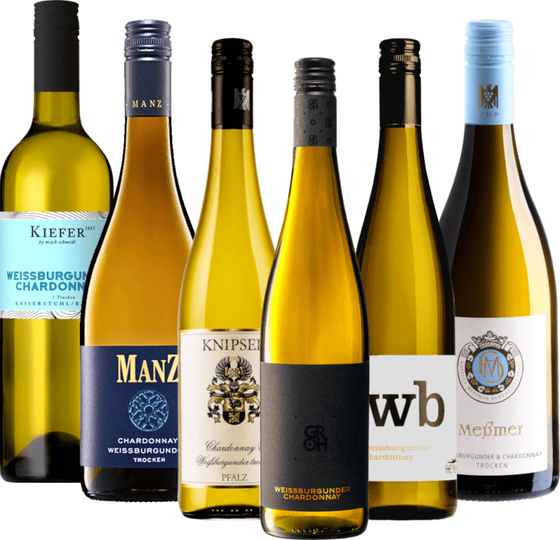 Duitse Pinot Blanc & Chardonnay Cuvées - 6x degustatiepakket