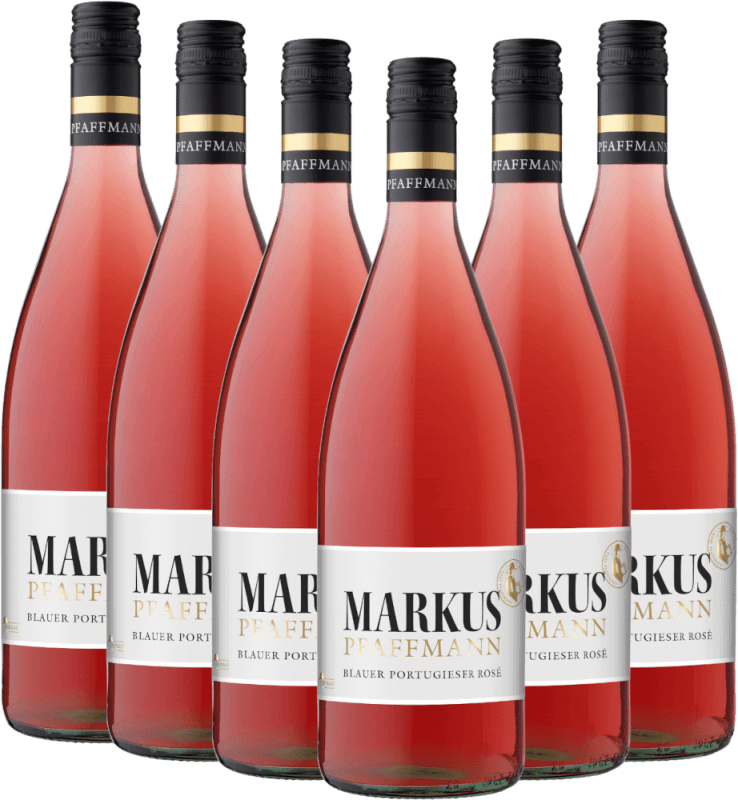 6er Vorteils-Weinpaket - Blauer Portugieser Rosé feinherb 1,0 l - Markus Pfaffmann