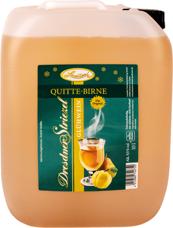 Dresdner Striezel vin chaud coing-poire 10 l bidon - Lausitzer