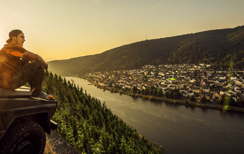 Matthias Knebel aan de Moezel