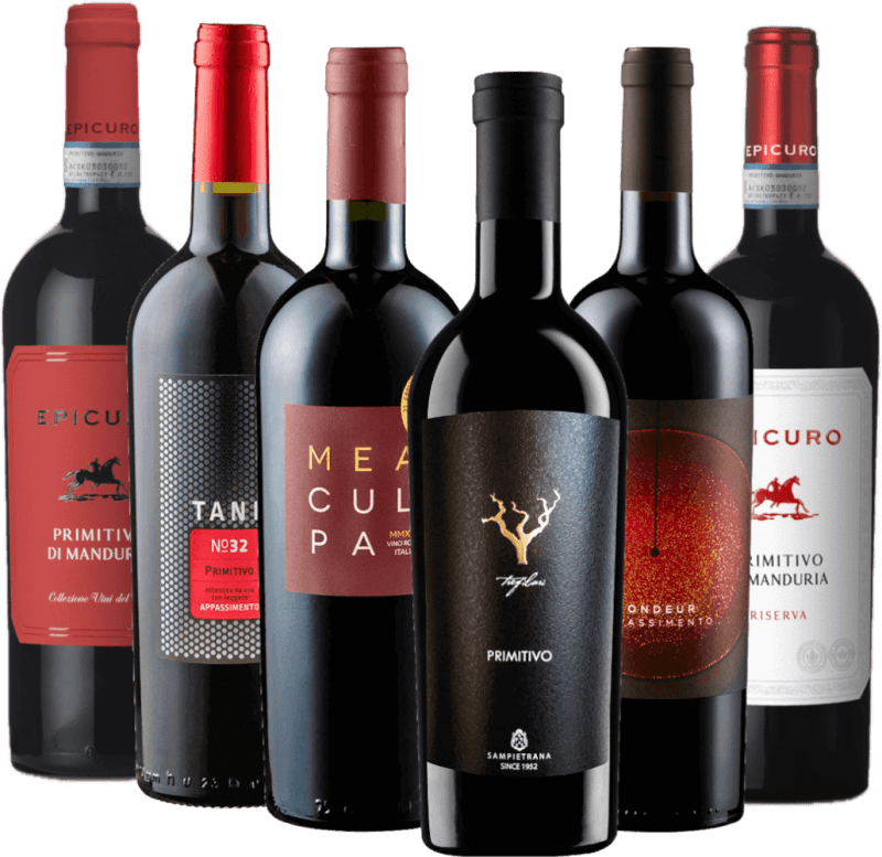 Sélection de vins rouges pour la soirée au coin du feu - 6x colis gourmands
