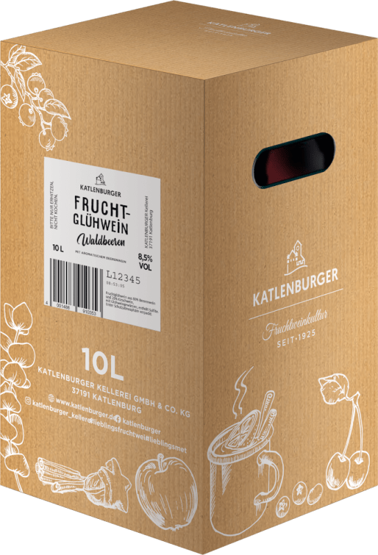 Waldbeer-Fruchtglühwein 10,0l Bag-in-Box - Katlenburger Kellerei
