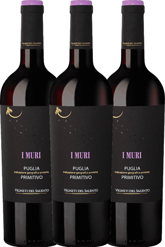 3er Vorteilspaket - I Muri Primitivo Puglia IGP - Vigneti del Salento