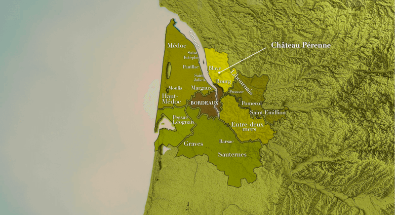 Château Pérenne sur la carte