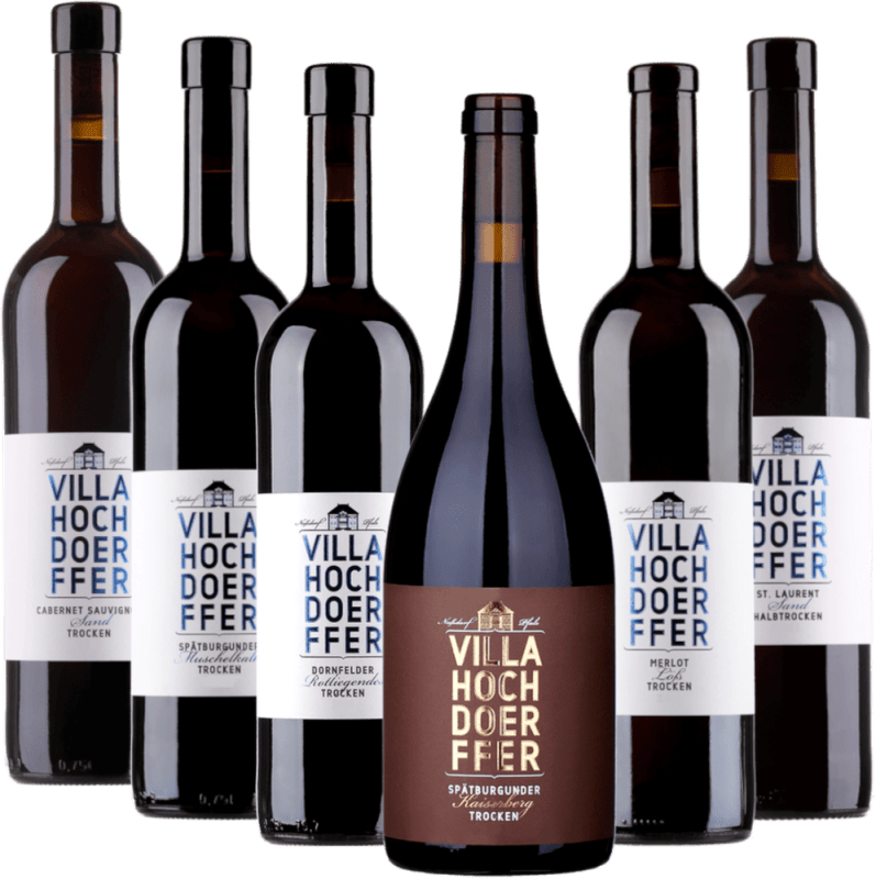 Assortiment de vins rouges de la Villa Hochdörffer - coffret découverte x6