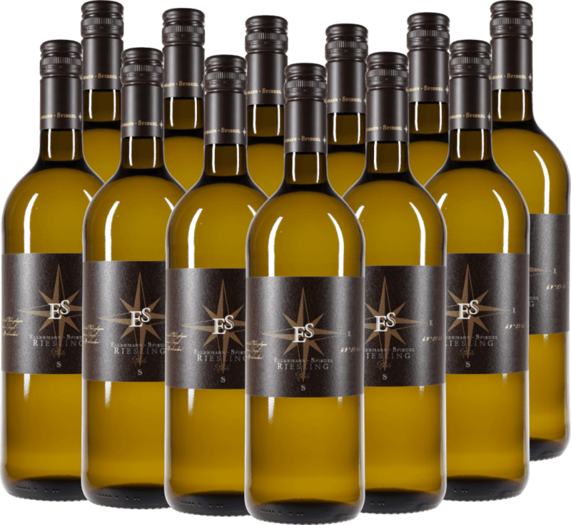 12er Vorteils-Weinpaket Riesling trocken 1,0 l - Ellermann-Spiegel