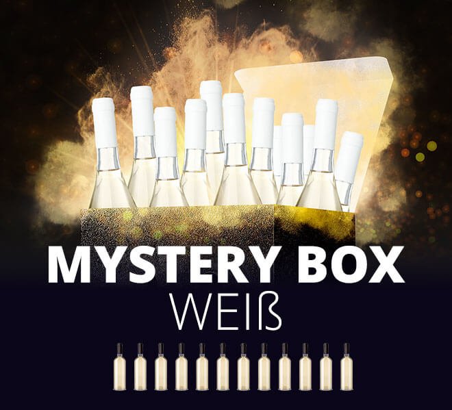 12er Mystery Box - weißer Genuss mit Überraschungsfaktor von VINELLO